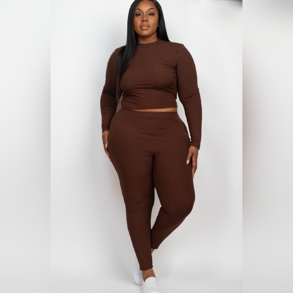 Llong sleeve top & leggings set